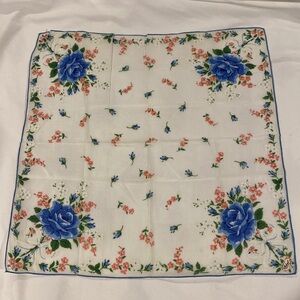 Vintage Burmel Floral Handkerchief